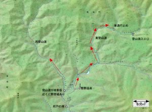 菅野温泉周辺地図
